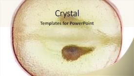  Presentation with red and gray - Beautiful slides featuring translucent slice of red grape backdrop and a lemonade colored foreground