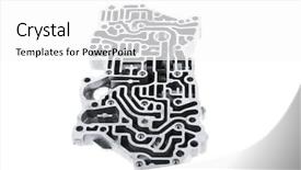  Presentation with control valve - Amazing PPT theme having transmission control center variator gearbox backdrop and a white colored foreground