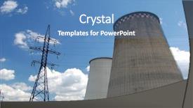  Presentation with power plant - Audience pleasing theme consisting of transmission nuclear - power plant kiev ukraine backdrop and a  colored foreground