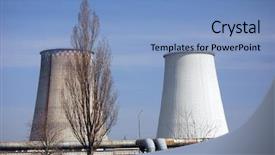  Presentation with power plant - Colorful theme enhanced with transmission nuclear - power plant kiev ukraine backdrop and a  colored foreground