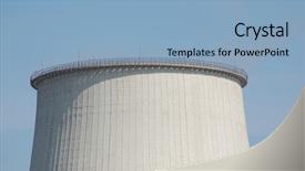  Presentation with power plant - Presentation with transmission nuclear - power plant kiev ukraine background and a  colored foreground