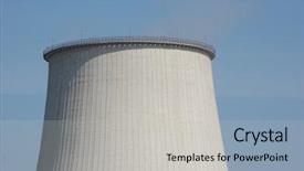  Presentation with power plant - Slides featuring transmission nuclear - power plant kiev ukraine background and a  colored foreground