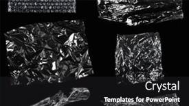  Presentation with packaging plastic - Slides having transparencies-transparent-plastic-film-texture background and a dark gray colored foreground