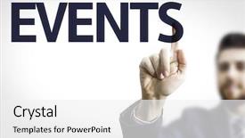  Presentation with school board - Audience pleasing theme consisting of transparent board with text events backdrop and a white colored foreground