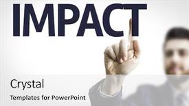  Presentation with impact - Beautiful presentation theme featuring transparent board with text impact backdrop and a white colored foreground