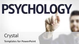 Presentation with educational psychology - Cool new slides with transparent board with text psychology backdrop and a white colored foreground