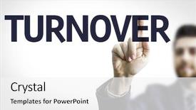  Presentation with turnover - PPT layouts consisting of transparent board with text turnover background and a white colored foreground