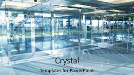  Presentation with sunlight - Colorful PPT theme enhanced with transparent door and sunlight backdrop and a light blue colored foreground