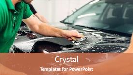  Presentation with film - Audience pleasing presentation theme consisting of transparent film car paint protection backdrop and a coral colored foreground