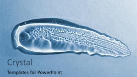  Presentation with sample - PPT theme featuring transparent-gel-with-bubbles-close background and a light blue colored foreground