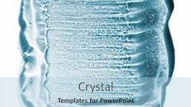  Presentation with sample - Beautiful theme featuring transparent-gel-with-bubbles-close backdrop and a light blue colored foreground