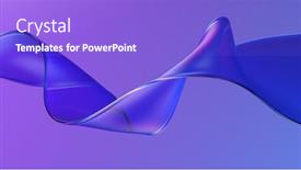  Presentation with motion - Presentation theme having transparent-glossy-glass-ribbon-curved background and a light blue colored foreground