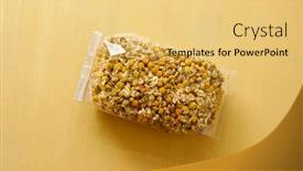  Presentation with plastic bag - Slides with transparent-plastic-bag-with-dried background and a yellow colored foreground