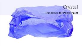 Presentation with plastic bag - Audience pleasing theme consisting of transparent-plastic-bag-with-handles backdrop and a light blue colored foreground