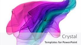  Presentation with pink silk - Theme having transparent-silk-foulard-with-pink background and a sky blue colored foreground