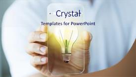  Presentation with oil and gas technology start up - Colorful slide set enhanced with transparent smartphone with light bulb backdrop and a sky blue colored foreground