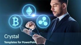  Presentation with ripple - Slide set featuring transparent tablet pc computer background and a ocean colored foreground