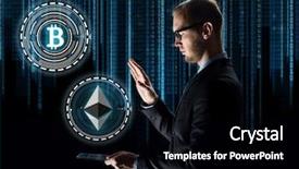  Presentation with transport and future technology concept - PPT theme featuring transparent tablet pc computer background and a black colored foreground