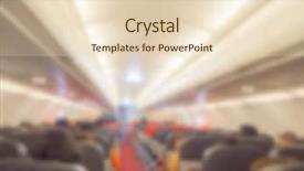  Presentation with blur abstract people people - Slide deck having transpors - abstract blur plane cabin background and a  colored foreground