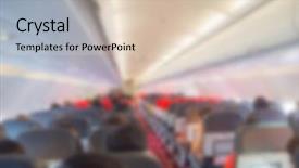  Presentation with cabin - Beautiful presentation theme featuring transpors - abstract blur plane cabin backdrop and a  colored foreground