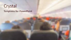  Presentation with ombre art abstract blue - Audience pleasing slide set consisting of transpors - abstract blur plane cabin backdrop and a  colored foreground
