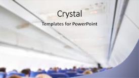  Presentation with ombre art abstract blue - Cool new PPT theme with transpors - abstract blur plane cabin backdrop and a  colored foreground