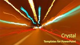  Presentation with ranning car on rroad - Theme with transpors - car running in tunel long background and a tawny brown colored foreground