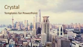  Presentation with cityscape - Colorful PPT theme enhanced with transpors - modern cityscape and traffics backdrop and a lemonade colored foreground