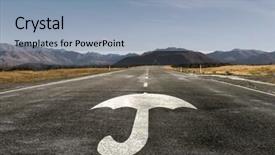  Presentation with packaging - Slide set enhanced with transpors - packaging umbrella sign background and a light blue colored foreground