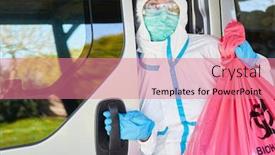  Presentation with waste - Colorful PPT layouts enhanced with transport-and-waste-disposal backdrop and a coral colored foreground