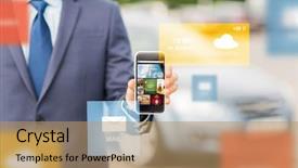  Presentation with mass media - Amazing PPT theme having transport business trip mass media backdrop and a coral colored foreground