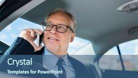  Presentation with car business - Cool new slides with transport business trip technology backdrop and a ocean colored foreground