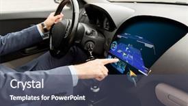  Presentation with navigation - PPT theme consisting of transport destination navigation modern technology background and a dark gray colored foreground