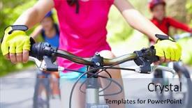  Presentation with bar - Cool new presentation with transport kids - close-up of handle bar backdrop and a light blue colored foreground