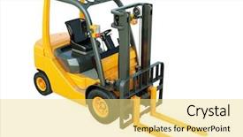  Presentation with forklift - Presentation having tundra swans in flight background and a light gray colored foreground.