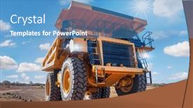  Presentation with loading - Slides featuring transport-oversize-load-loading and a teal colored foreground