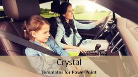  Presentation with transport transportation tourism road trip - Colorful slide set enhanced with transport road trip and people backdrop and a coral colored foreground