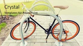  Presentation with safety transport - Cool new PPT theme with transport storage security and safety backdrop and a blonde colored foreground