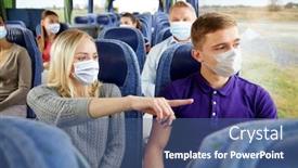  Presentation with medical tourism - Cool new PPT layouts with transport-tourism-road-trip backdrop and a ocean colored foreground