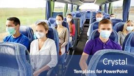  Presentation with medical tourism - Beautiful slide set featuring transport-tourism-road-trip backdrop and a ocean colored foreground