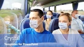  Presentation with road trip - Presentation enhanced with transport-tourism-road-trip background and a teal colored foreground