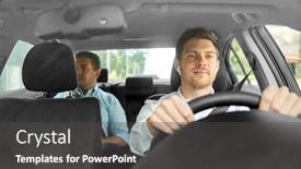  Presentation with taxi - Audience pleasing slides consisting of transport-vehicle-and-taxi-concept backdrop and a dark gray colored foreground