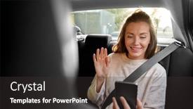  Presentation with taxi - Amazing PPT layouts having transport-vehicle-and-technology-concept backdrop and a dark gray colored foreground