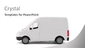  Presentation with path - Amazing theme having transport-white-van-car backdrop and a white colored foreground