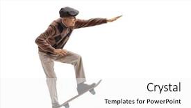  Presentation with shot - Beautiful slide set featuring transportation - full length profile shot backdrop and a white colored foreground