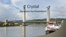  Presentation with vertical - Theme with gustave-flaubert bridge a vertical background and a  colored foreground