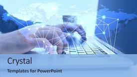  Presentation with transportation - Cool new presentation theme with transportation - modern technology concept man working backdrop and a light blue colored foreground