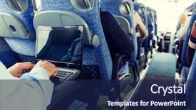  Presentation with tourism business - Audience pleasing PPT layouts consisting of transportation - transport tourism business trip backdrop and a navy blue colored foreground