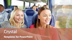  Presentation with transport transportation tourism road trip - Amazing slides having transportation - transport tourism friendship road trip backdrop and a coral colored foreground