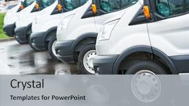  Presentation with company - Beautiful theme featuring transportation - transporting service company commercial delivery backdrop and a light gray colored foreground